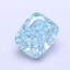 1.83 Ct. Fancy Vivid Greenish Blue Cushion Lab Grown Diamond