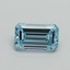 0.50 Ct. Fancy Intense Blue Emerald Lab Grown Diamond