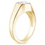 18K Yellow Gold Morgan Bezel Ring, smallside view