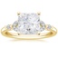 18K Yellow Gold Verbena Diamond Ring, smalltop view
