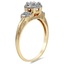 The Risca Ring, smalltop view on a hand
