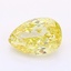 1.09 Ct. Fancy Intense Yellow Pear Lab Grown Diamond