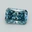 0.67 Ct. Fancy Vivid Blue Radiant Lab Grown Diamond