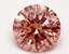 0.92 Ct. Fancy Vivid Pink Round Lab Grown Diamond