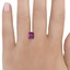 8.5x7.2mm Unheated Purple Modified Cushion Rhodolite Garnet, smalladditional view 1