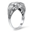 The Giuseppa Ring, smalltop view on a hand