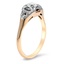The Calix Ring, smalltop view on a hand