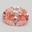 2.05 Ct. Fancy Vivid Pink Oval Lab Grown Diamond