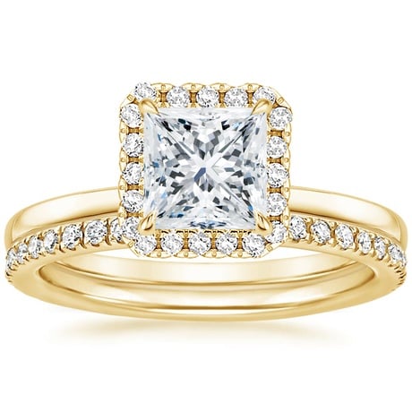 18K Yellow Gold Vienna Diamond Bridal Set (1/2 ct. tw.)