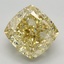 3.53 Ct. Fancy Intense Yellow Cushion Lab Grown Diamond