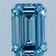 1.50 Ct. Fancy Vivid Blue Emerald Lab Grown Diamond