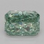3.09 Ct. Fancy Vivid Green Radiant Lab Grown Diamond