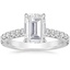 18K White Gold Sienna Half Coverage Diamond Ring, smalltop view