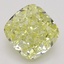 1.03 Ct. Fancy Intense Yellow Cushion Diamond