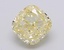 3.04 Ct. Fancy Intense Yellow Cushion Lab Grown Diamond