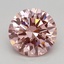 1.00 Ct. Fancy Vivid Pink Round Lab Grown Diamond