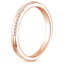 14K Rose Gold Symphony Diamond Ring, smallside view