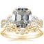 18K Yellow Gold Three Stone Luxe Willow Diamond Ring (1/2 ct. tw.) with Veranda Diamond Ring