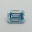 0.42 Ct. Fancy Intense Blue Emerald Lab Grown Diamond