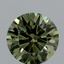 2.09 Ct. Fancy Vivid Green Round Lab Grown Diamond