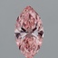 7.28 Ct. Fancy Vivid Pink Marquise Lab Grown Diamond