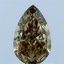 1.06 Ct. Fancy Intense Yellow Green Pear Lab Grown Diamond