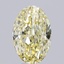 6.01 Ct. Fancy Intense  Yellow Oval Lab Grown Diamond