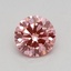0.40 Ct. Fancy Vivid Pink Round Lab Grown Diamond