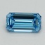 1.02 Ct. Fancy Vivid Blue Emerald Lab Grown Diamond