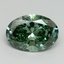 2.05 Ct. Fancy Vivid Green Oval Lab Grown Diamond