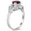 The Cinderford Ring, smalltop view on a hand