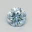 0.70 Ct. Fancy Vivid Blue Round Lab Grown Diamond