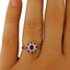The Winnie Ring, smalltop view on a hand