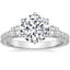 18K White Gold Gramercy Three Stone Diamond Ring (3/4 ct. tw.), smalltop view