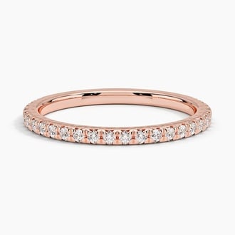 Sonora Three-Quarter Coverage Diamond Ring (1/4 ct. tw.) in 14K Rose Gold