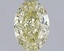 1.07 Ct. Fancy Light  Yellow Oval Lab Grown Diamond