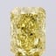 4.77 Ct. Fancy Vivid Yellow Radiant Lab Grown Diamond