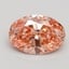1.70 Ct. Fancy Vivid Pink Oval Lab Grown Diamond