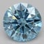 0.77 Ct. Fancy Vivid Blue Round Lab Grown Diamond