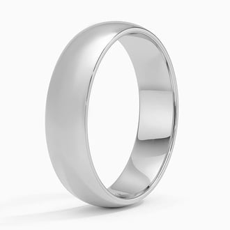 Comfort Fit 5.5mm Wedding Ring in Platinum