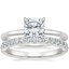 Platinum Petite Heritage Diamond Ring with Luxe Heritage Diamond Ring (1/3 ct. tw.)