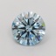 1.24 Ct. Fancy Vivid  Blue Round Lab Grown Diamond