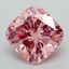 3.02 Ct. Fancy Intense Pink Cushion Lab Grown Diamond