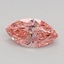 0.42 Ct. Fancy Vivid Pink Marquise Lab Grown Diamond