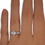 The Connery Ring, smallzoomed in top view on a hand