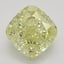 3.12 Ct. Fancy Light Yellow Cushion Diamond