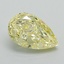 1.30 Ct. Fancy Intense Yellow Pear Lab Grown Diamond