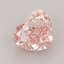 1.30 Ct. Fancy Intense  Pink Heart Lab Grown Diamond