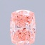 0.91 Ct. Fancy Vivid Pink Cushion Lab Grown Diamond
