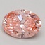 1.71 Ct. Fancy Intense Pink Oval Lab Grown Diamond